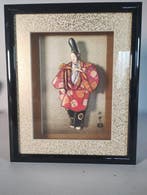 Three-dimensional Oshie Artwork “Court Figure with Fan” -