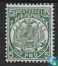 Transvaal - Wapenschild - 1892, Verzenden, Postfris