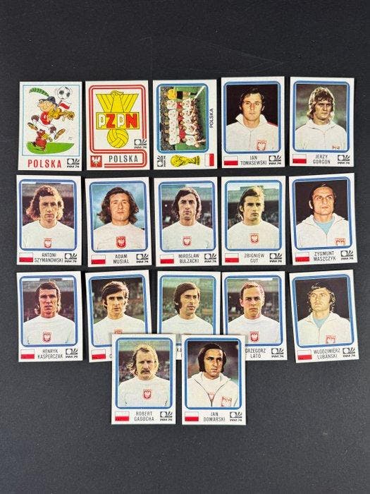 1974 Panini München 74 World Cup #334/350 Poland - complete, Verzamelen, Stickers