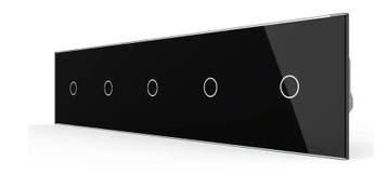 Livolo Touch Dimmer Wisselschakelaar 5x | Zwart Glas |, Ophalen of Verzenden, Nieuw, Schakelaar