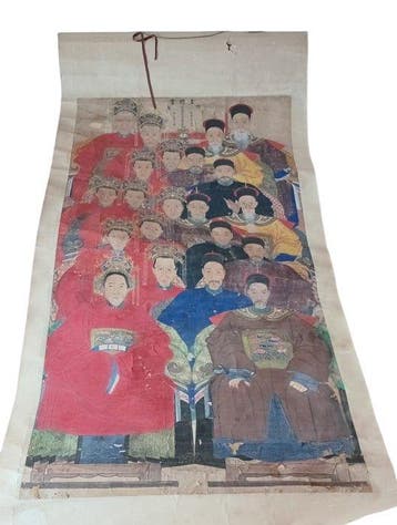 Paneel - Rijstpapier - China - Qing Dynastie (1644-1911) -