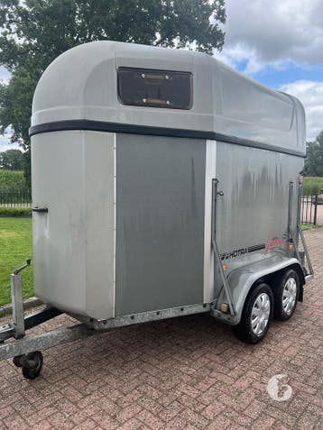 Mooie Hotra 2-paards  aanhanger/foodtrailer!, Ophalen, Zo goed als nieuw, Hout, 2-paards trailer