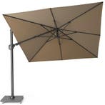 Challenger T2 zweefparasol 300x300 cm taupe, Tuin en Terras, Parasols, Ophalen of Verzenden, Nieuw