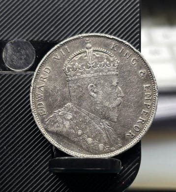 Straits Settlements. Edward VII. 1 Dollar 1907 (Zonder