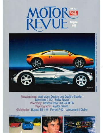 1992 MOTOR REVUE JAARBOEK DUITS, Nieuw, Author