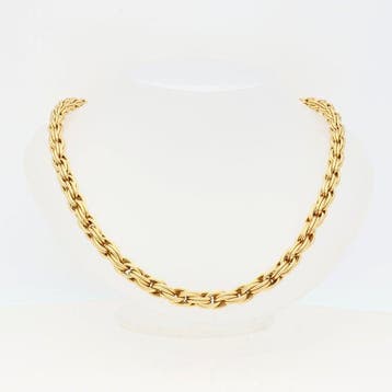 Halsketting - 18 karaat Geel goud, Witgoud Diamant, Nieuw