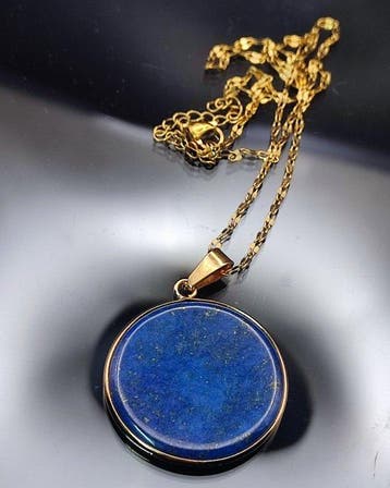 Geen minimumprijs Prachtige koninklijke gouden lapis lazuli