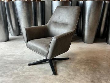 Veiling - Fauteuil Bronz (2 stuks) Draaibaar - Microleder -, Nieuw