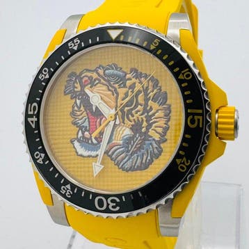 Gucci - Dive Tiger Yellow - Zonder minimumprijs - Heren -, Nieuw
