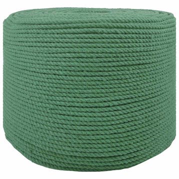 vidaXL Katoen Touw 4 mm 250 m Groen 100% Katoen, Verzenden, Nieuw