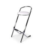 Stapelbare barkruk Utrecht verchroomd frame met witte ska..., Verzenden, Nieuw in verpakking