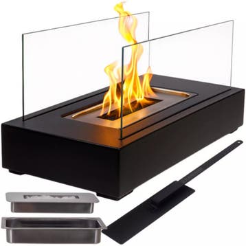 Kaminer bio-ethanol tafelhaard 35×18×16,5 cm – zwart, ro, Ophalen of Verzenden, Nieuw