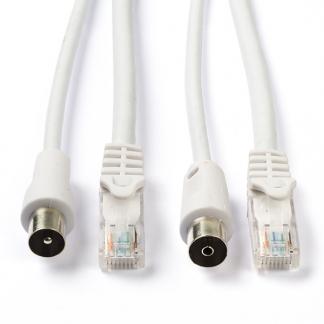 Netwerk en coax kabel | Nedis | Met Connectoren | 1.5 m, Verzenden, Nieuw