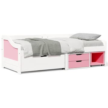 vidaXL Slaapbank met 3 lades zonder matras IRUN 90x200 cm, 90 cm, Eenpersoons, Verzenden, Nieuw