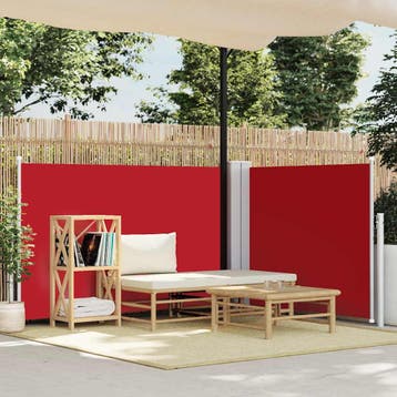 vidaXL Windscherm uittrekbaar 120x600 cm rood, Verzenden, Nieuw