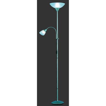 LED Vloerlamp - Trion Erza - E27 Fitting - Rond - Mat Titaan, Ophalen of Verzenden, Nieuw, Metaal