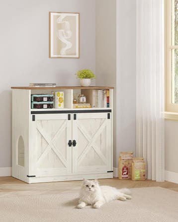 Kattenbak kast - Kattenkast - Kattentoilet - 80x48x80 cm - B, Dieren en Toebehoren, Verzenden, Zo goed als nieuw