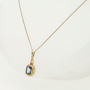 Ketting met hanger - 14 karaat Geel goud - 2.89ct. tw.