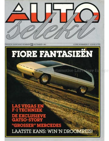 1981 AUTOSELEKT MAGAZINE 12 NEDERLANDS, Nieuw, Author