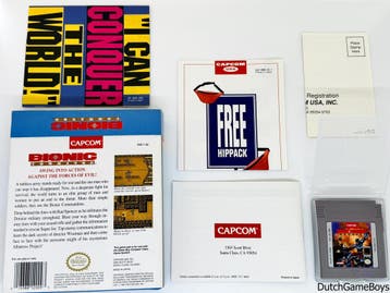 Gameboy Classic - Bionic Commando + Reg. Card - USA - VGC, Spelcomputers en Games, Games | Nintendo Game Boy, Verzenden, Gebruikt