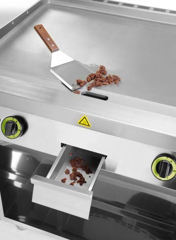 HENDI Bakplaat | Gas | Glad | Op Onderkast | Kitchen Line |, Zakelijke goederen, Horeca | Keukenapparatuur, Ophalen of Verzenden