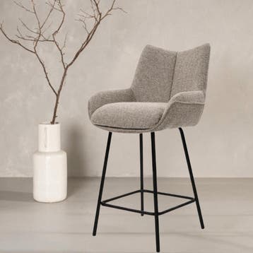 DS4U Ivan barstoel 65 cm - taupe, Ophalen of Verzenden, Nieuw