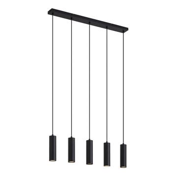 Moderne hanglamp zwart 5-lichts - Jeana, Verzenden, Nieuw, Modern