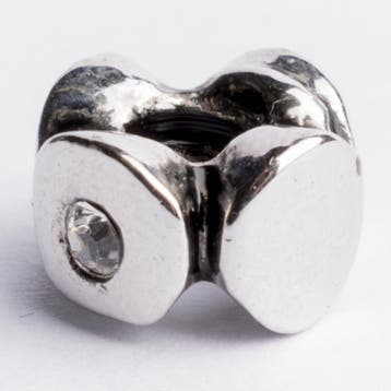 Be Charmed kraal zilver met een rhodium laag (nikkelvrij)..., Ophalen of Verzenden, Nieuw, Kraal