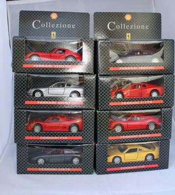 Collezione Shell 1:43 - Modelauto (8) - Ferrari set van, Hobby en Vrije tijd, Nieuw