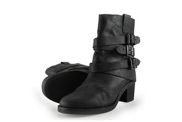 Sacha Biker boots in maat 41 Zwart, Verzenden, Zwart, Overige typen, Zo goed als nieuw