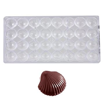 Bonbonvorm Chocolate World Sint Jacobsschelp (32x)28x30x9mm, Verzenden, Nieuw
