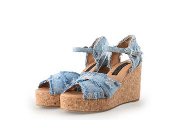 Colors of California Sleehakken in maat 38 Blauw, Zo goed als nieuw, Schoenen met hoge hakken, Colors of California, Verzenden