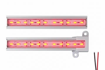 LED strip 21cm in Aluminium Profiel - outdoor IP65 - ROOD, Ophalen of Verzenden, Nieuw