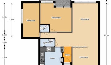 Te Huur 3 Kamer Appartement Cederstraat In Tilburg, Huizen en Kamers, Tilburg, Noord-Brabant, Direct bij eigenaar, Appartement