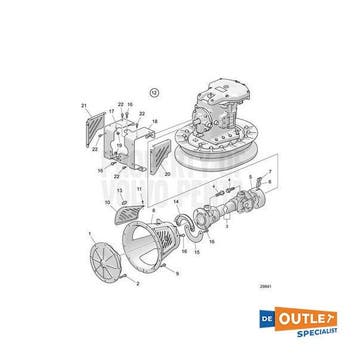 Bieden: Volvo Penta IPS protector casting black, Ophalen of Verzenden, Nieuw, Motor en Techniek, Zeilboot of Motorboot