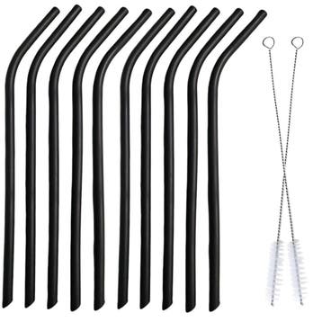Fako Bijoux - Siliconen Rietjes - Herbruikbaar - 25cm - 8mm, Verzenden, Nieuw