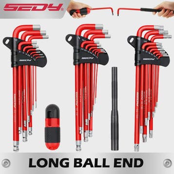SEDY 30-delige Inbussleutel & Torx Set: Lange Arm, Balhoofd,, Verzenden, Nieuw