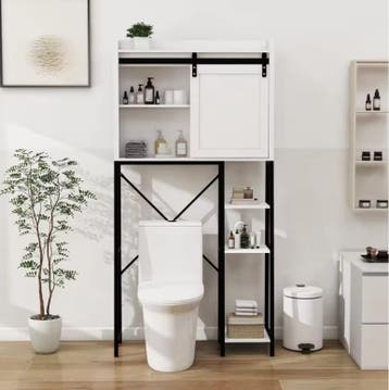 Opbergkast Boven Toilet met Schuifdeur en Planken, Verzenden, Nieuw