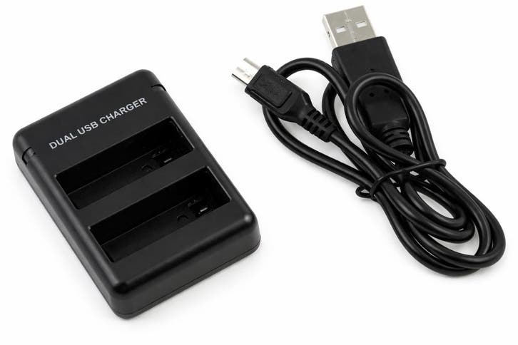 Dual USB Oplader/Lader voor GoPro HERO5 Accu, Audio, Tv en Foto, Fotografie | Fotostudio en Toebehoren, Zo goed als nieuw, Verzenden