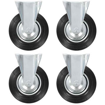 vidaXL Vaste wielen 4 st 200 mm, Verzenden