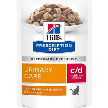 Hills Prescription Diet Feline C/D Urinary Stress Kip 12..., Verzenden, Kat
