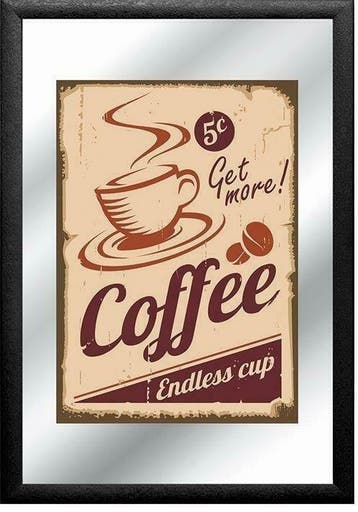 Coffee spiegel, Verzenden, Nieuw