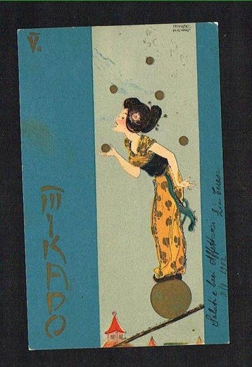 Raphaël Kirchner - Illustrator - Art Nouveau - Mikado -, Gelopen