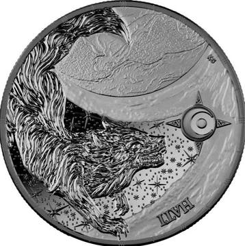 Duitsland. 5 Mark 2024 – Ragnarök: Hati – 1 oz Silver – Ag