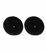 Styling Tool - Haardonut 12cm – XL Knot Hulpmiddel – Zwart –, Nieuw