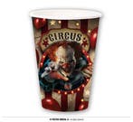 Party Bekers Halloween Circus Horror Clown (6st), Ophalen of Verzenden, Nieuw