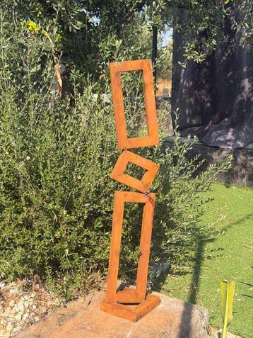 Ana Lucia B.M - Sculpture Corten - XL - No Reserve
