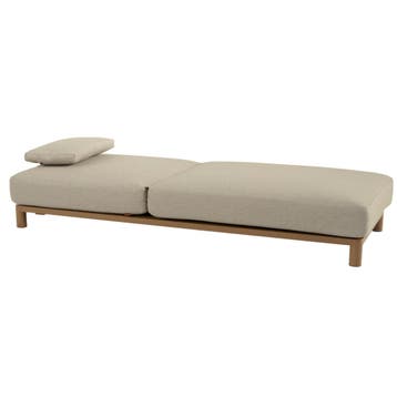 Madeira ligbed met hoofdondersteuning amber 4 Seasons, Ophalen of Verzenden, Nieuw, Aluminium