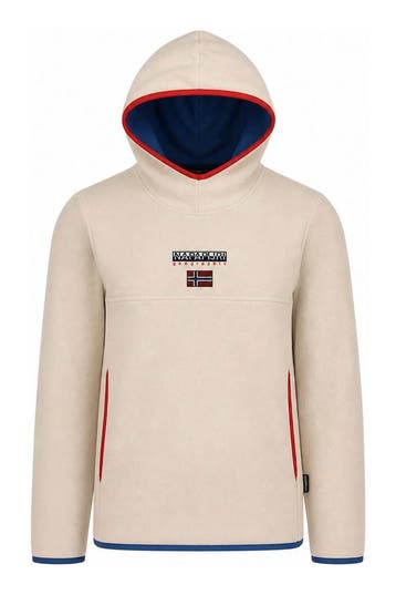 Napapijri Hoodie Jongens in maat 162 Beige, Verzenden, Zo goed als nieuw, Napapijri, Jongen of Meisje