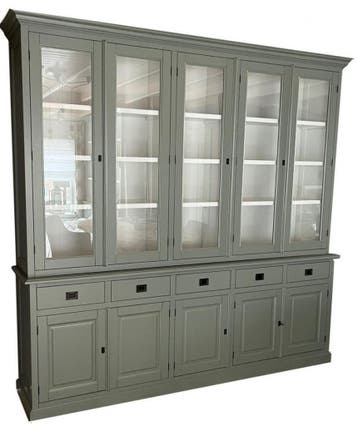 Buffetkast Dronten XL Engels groen 250 x 240cm, Ophalen of Verzenden, Nieuw